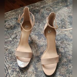BP Nordstrom Brand Nude Strappy Heels Size 8